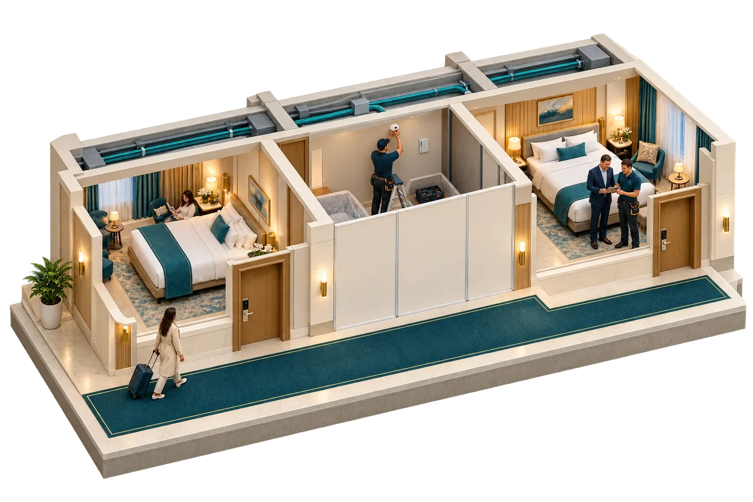 رسم isometric تصوري: insight topic، وليس مخططًا هندسيًا معتمدًا.