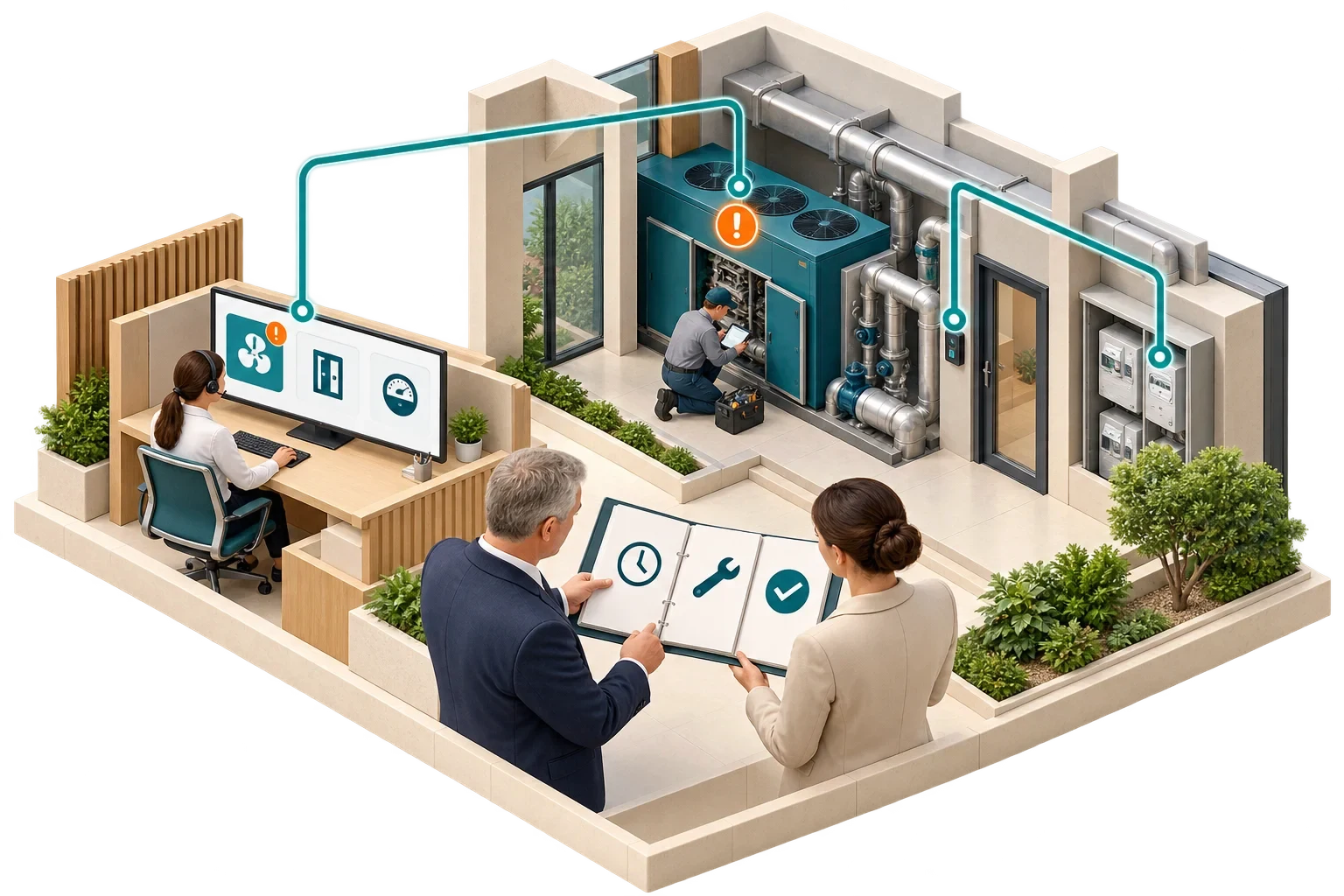 رسم isometric تصوري: insight topic، وليس مخططًا هندسيًا معتمدًا.