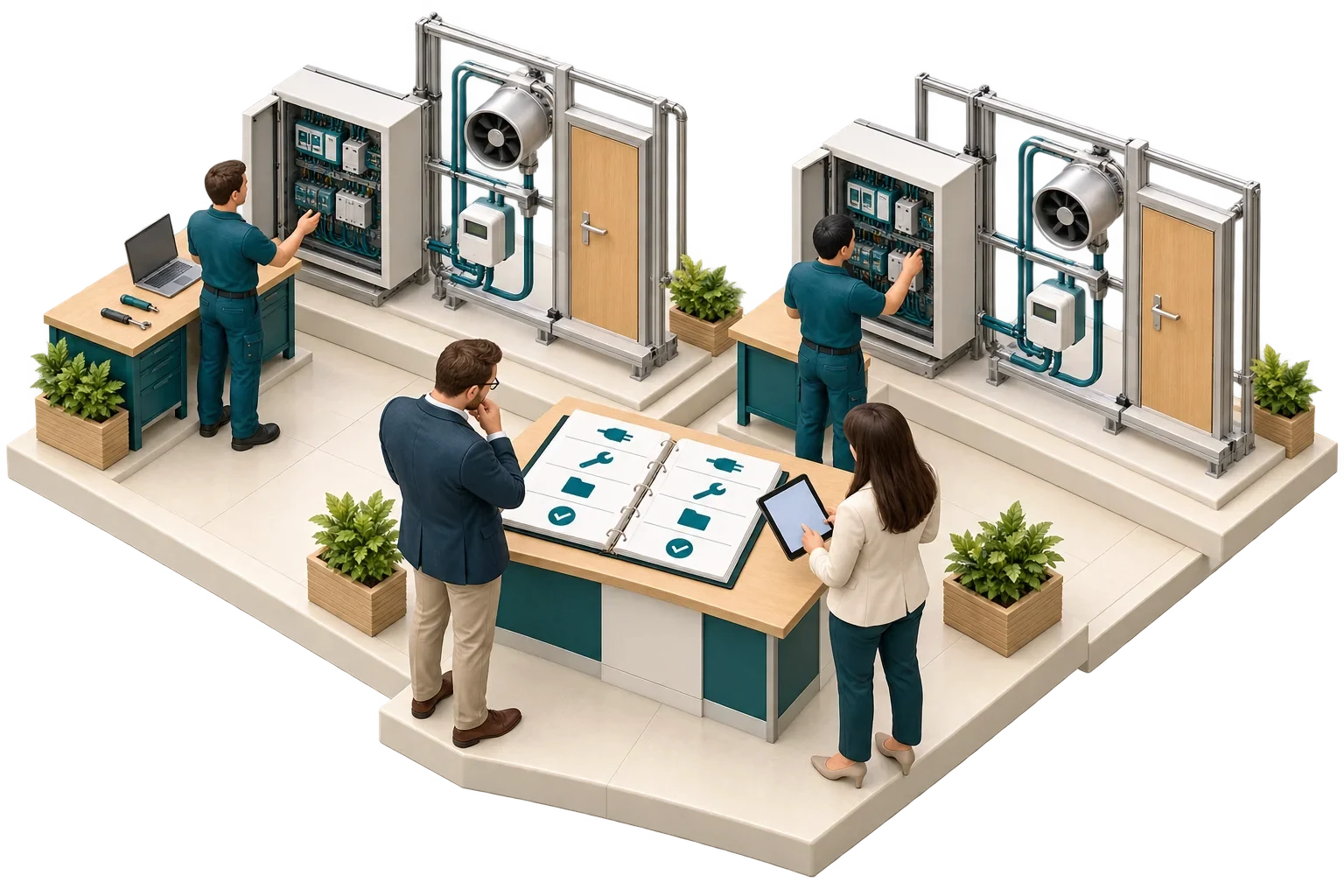رسم isometric تصوري: insight topic، وليس مخططًا هندسيًا معتمدًا.