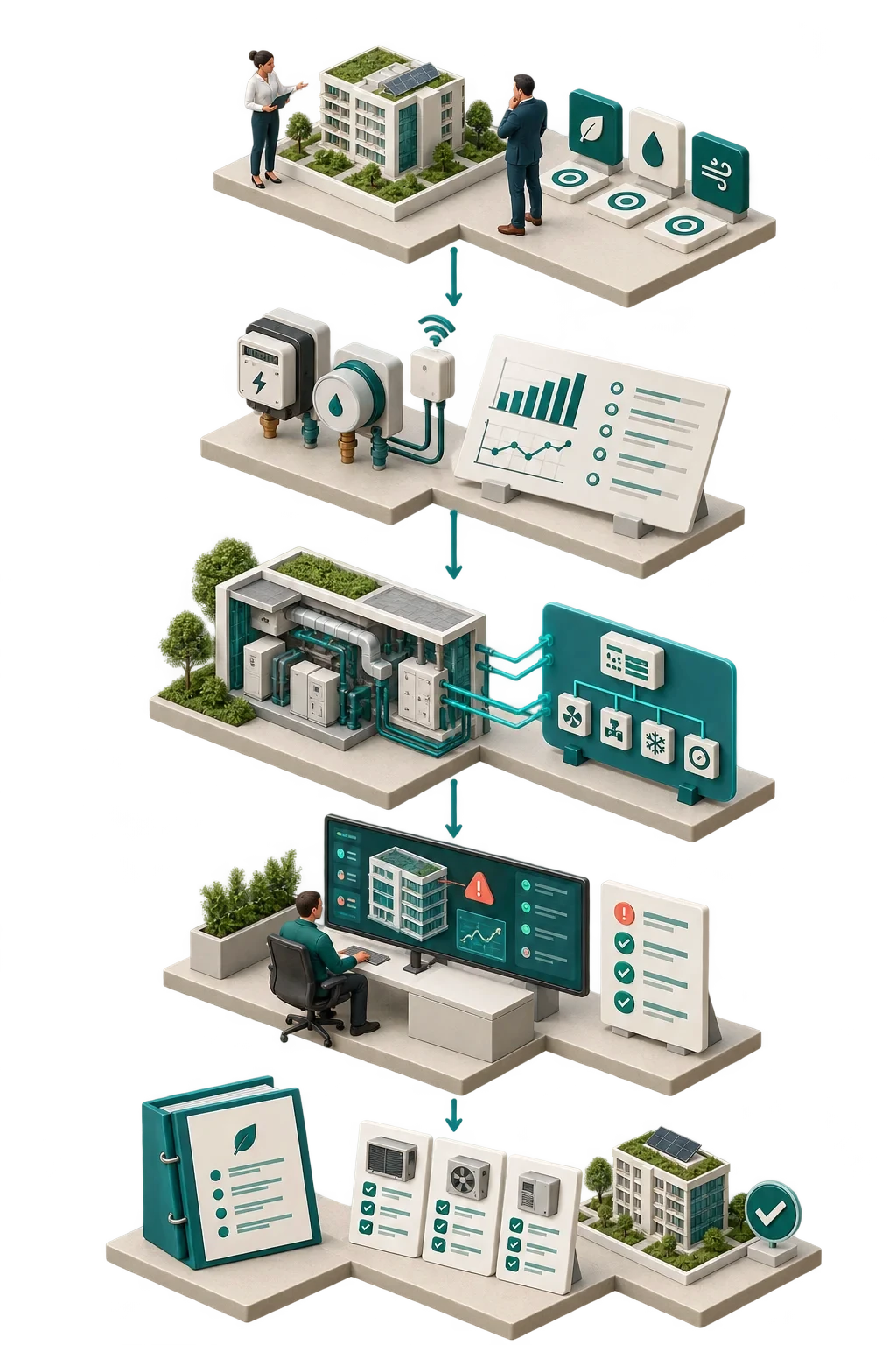 Casi d’uso di sostenibilità, metering, integrazione, viste operative e passi di verifica.