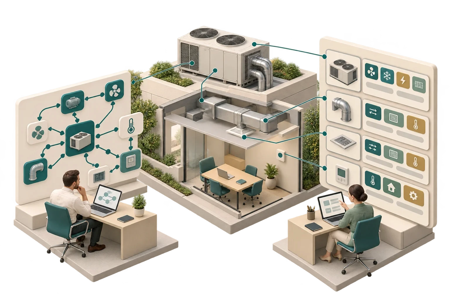 Conceptual comparison workspace for two tagging approaches, not vendor software or a definitive schema map.